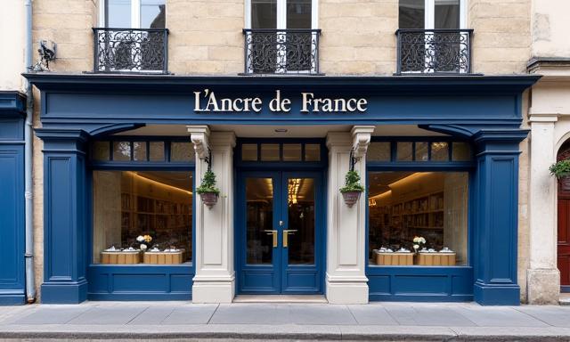 Extérieur du bâtiment Haussmannien de L'Ancre de France sur la Rue de Rivoli.